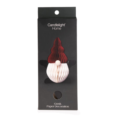 Candlelight Home Paper Decoration 25cm Standing Paper Gonk Decoration – 6pk