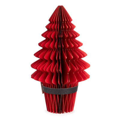 Candlelight Home Paper Decoration 25cm Standing Santa Tree Decoration – 6pk