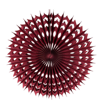 Candlelight Home Paper Decoration 30cm Hanging Spiral Paper Decoration – Deep Red 6pk