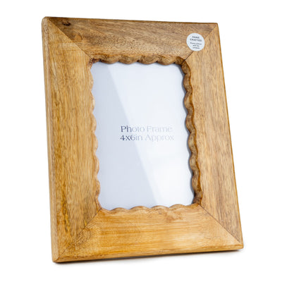 Candlelight Home Photo & Picture Frames "4x6" Photo Frame Scallop Edge - Harbour 6pk