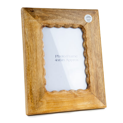 Candlelight Home Photo & Picture Frames "4x6" Photo Frame Scallop Edge - Harbour 6pk
