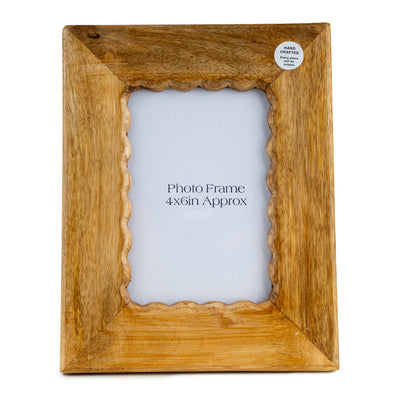 Candlelight Home Photo & Picture Frames "4x6" Photo Frame Scallop Edge - Harbour 6pk