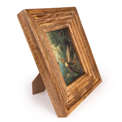 Candlelight Home Photo & Picture Frames 5x7 Wood Ridged Photo Frame - Hummingbird 2pk