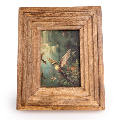 Candlelight Home Photo & Picture Frames 5x7 Wood Ridged Photo Frame - Hummingbird 2pk