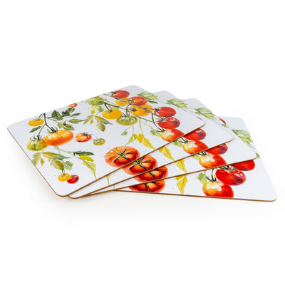 Candlelight Home Placemats Set of 4 Placemats - Tomatoes 4pk