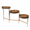 Candlelight Home Planters & Vases 3 Tier Metal Planter Stand - Antique Gold 2PK