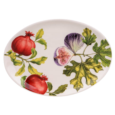 Candlelight Home Platter Oval Serving Platter - Fig & Pomegranate 4pk