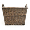 Candlelight Home Rectangular Log Basket - Dark Brown