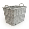 Candlelight Home Rectangular Log Basket -  Grey 42cm 10PK