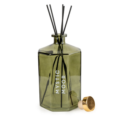 Candlelight Home Reed Diffusers 1000ml Octagonal Reed Diffuser - Forest Green 6PK