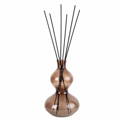 Candlelight Home Reed Diffusers 1000ml Reed Diffuser Wavy Glass - Smokey Black 2PK