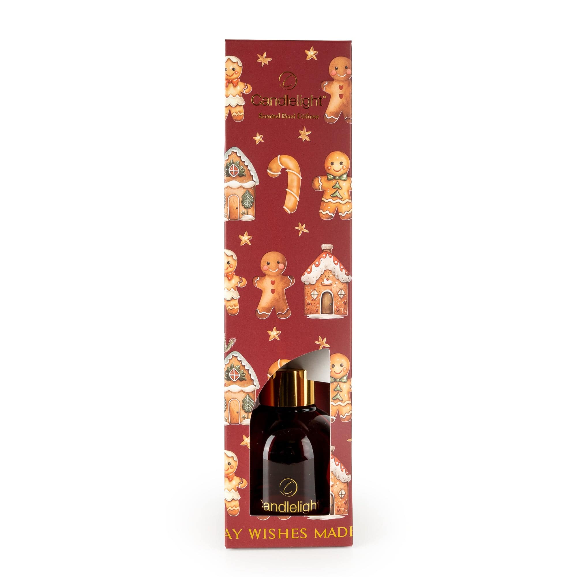 100ml Reed Diffuser – Gingerbread Kisses 6pk - Candlelight Home