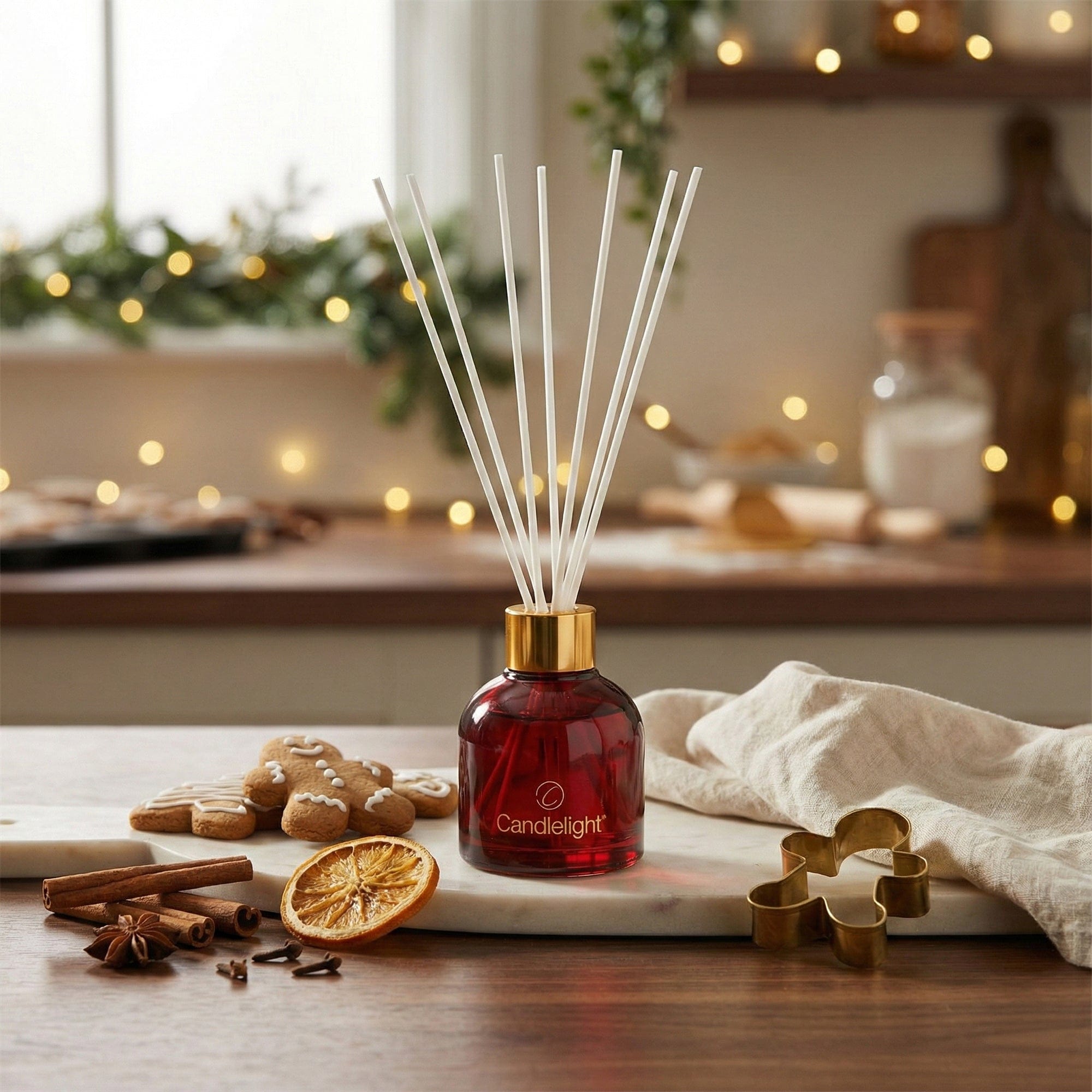 Air Wick Reed Diffuser Gingerbread 100ml Reed Diffuser – Gingerbread Kisses 6pk - Candlelight Home