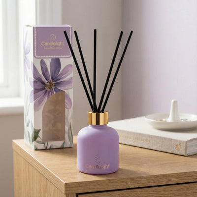 Candlelight Home Reed Diffusers 100ml Reed Diffuser - Purple Flowers 8pk
