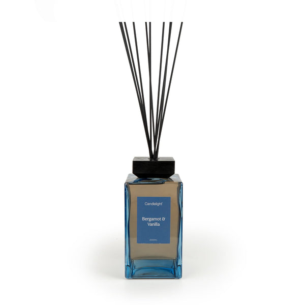 2000ml Square Reed Diffuser - Bergamot & Vanilla 1pk - Candlelight Home