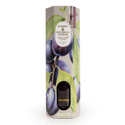 Candlelight Home Reed Diffusers 200ml Reed Diffuser - Damson & Patchouli Flower 6pk