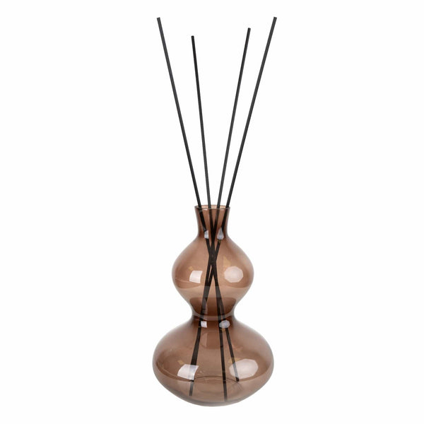 500ml Reed Diffuser Wavy Glass - Smokey Black 4PK - Candlelight Home