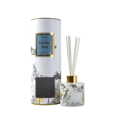 Candlelight Home Reed Diffusers Oriental Heron Reed Diffuser in Gift Box Evening Mist Clean Cotton Scent 150ml (MO) 1PK