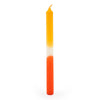 Candlelight Home S/6 DINNER CANDLES TWO TONE ORANGE