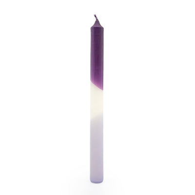 Candlelight Home S/6 DINNER CANDLES TWO TONE PURPLE