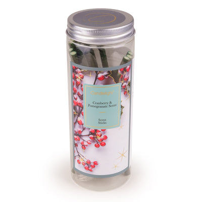 Candlelight Home Scented Sticks 12 scented Christmas Sticks - Cranberry & Pomegranate SRT 16pk