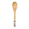 Candlelight Home SERVING SPOON & FORK MANGO WOOD WITH ENAMEL MEZE DESIGN