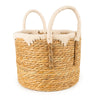 Candlelight Home Set of 2 Straw Basket with Handles