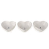Candlelight Home SET OF 3 HEART SHAPED NIBBLE BOWLS WITH WAX RESIST HEART