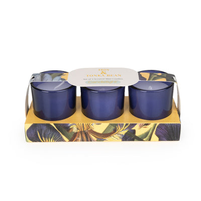 Candlelight Home SET OF 3 VOTIVES IRIS & TONKA BEAN - IRIS & TONKA BEAN SCENT
