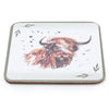 Candlelight Home SET OF 4 COASTERS HIGHLAND COW