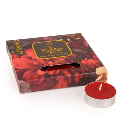 Candlelight Home Set of 9 Tealights Botanical Gallery 6PK