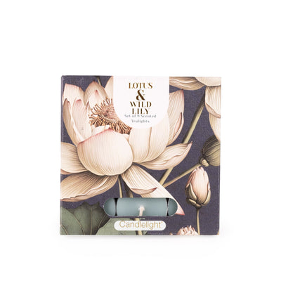 Candlelight Home SET OF 9 TEALIGHTS LOTUS & WILD LILY - 5% LOTUS & WILD LILY SCENT