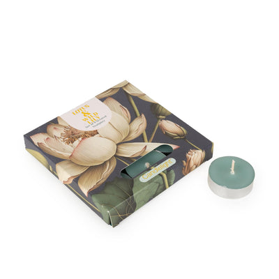 Candlelight Home SET OF 9 TEALIGHTS LOTUS & WILD LILY - 5% LOTUS & WILD LILY SCENT