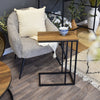 Candlelight Home side table 46CM METAL SIDE TABLE WITH FSC MDF  TOP 1PK