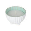 Candlelight Home SMALL EMBOSSED SHELL WAX FILLED POT REACTIVE GLAZE - 5%