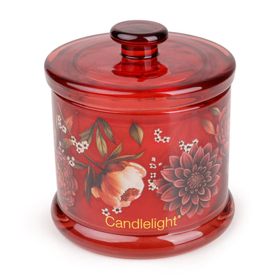 Candlelight Home Small Glass Jar Decal Botanical Gallery 6PK