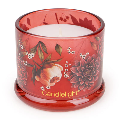 Candlelight Home Small Glass Jar Decal Botanical Gallery 6PK