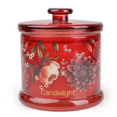 Candlelight Home Small Glass Jar Decal Botanical Gallery 6PK
