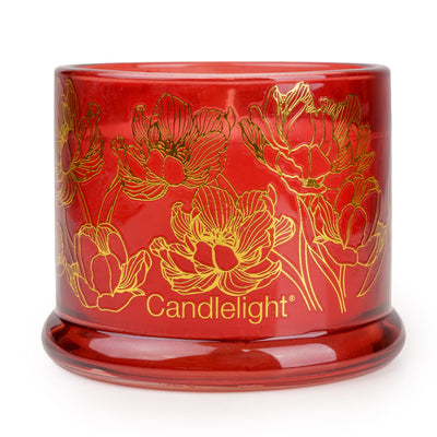 Candlelight Home Small Glass Jar Gold Electroplated Botanical Gallery 6PK