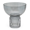 Candlelight Home Smokey Glass Footed Vase 20cm 1PK