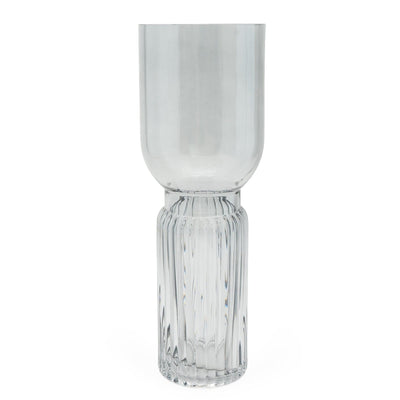 Candlelight Home Smokey Glass Footed Vase 35cm 1PK