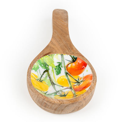 Candlelight Home Spoon Rests Spoon Rest Mango Wood - Tomatoes 6pk