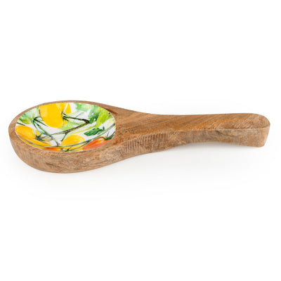 Candlelight Home Spoon Rests Spoon Rest Mango Wood - Tomatoes 6pk