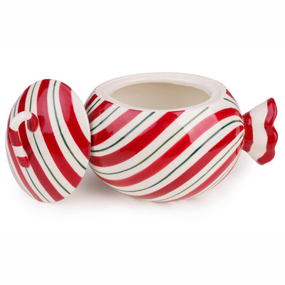 Candlelight Home Storage Jar 22cm Candy Storage Jar – Red/White/Green 2pk