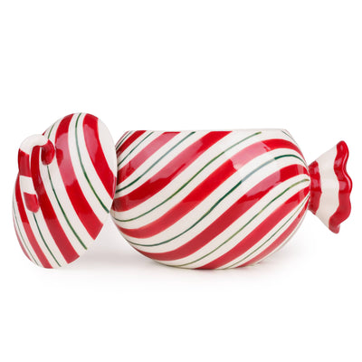 Candlelight Home Storage Jar 22cm Candy Storage Jar – Red/White/Green 2pk