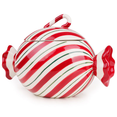 Candlelight Home Storage Jar 22cm Candy Storage Jar – Red/White/Green 2pk