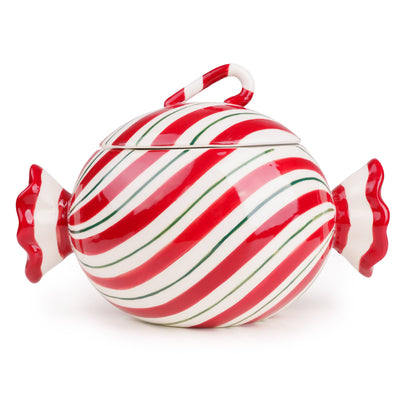 Candlelight Home Storage Jar 22cm Candy Storage Jar – Red/White/Green 2pk