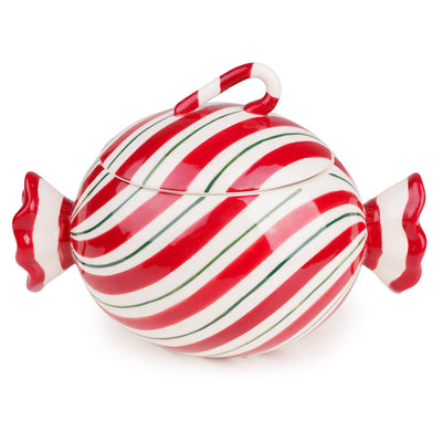 Candlelight Home Storage Jar 22cm Candy Storage Jar – Red/White/Green 2pk