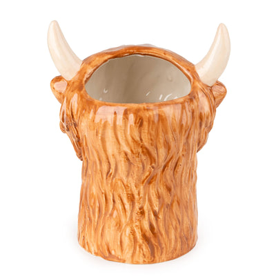 Candlelight Home Storage Jar 3D Utensil Jar Highland Cow 4PK
