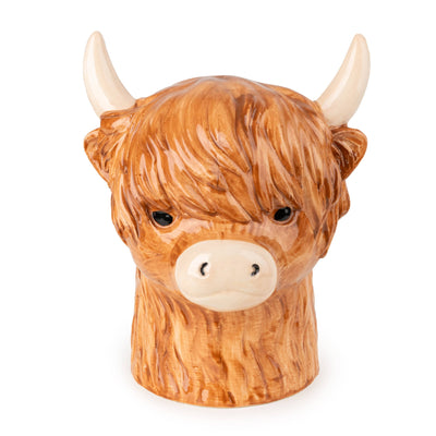 Candlelight Home Storage Jar 3D Utensil Jar Highland Cow 4PK